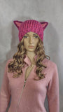 Handmade Cat Hat; Candy Sprinkles Pink