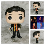 Custom Brandon Flowers Inspired Pop with Full Reused Box; Your choice of Any Outfit and Hairstyle, mic in hand included. *Please Read Description*