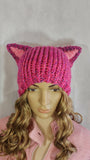 Handmade Cat Hat; Candy Sprinkles Pink