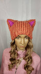 Handmade Cat Hat in Ginger