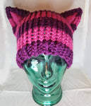 Cheshire Cat Inspired Hat, 'The Cheshie' Cat Hat in Pink and Purple Stripes