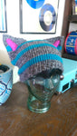 Cheshire Cat Inspired Hat, The Cheshie in Burtonesque Tabby Grey and Blue